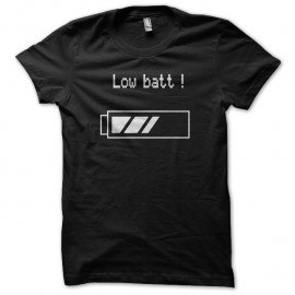 Shirt Low Battery noir pour homme et femme