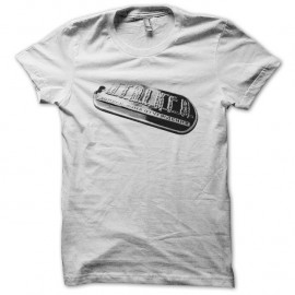 Shirt Stalker plaque russe blanc pour homme et femme