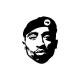 Shirt Tupac Black Panther blanc pour homme et femme