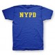 Shirt police NYPD bleu pour homme et femme