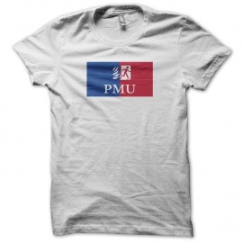 Shirt UMP parodie PMU blanc pour homme et femme