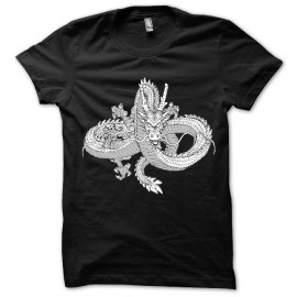 Shirt noir Dragon noir & blanc pour homme et femme