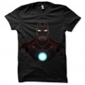 Shirt noir Iron Man pour homme et femme