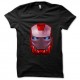 Shirt noir casque Iron Man pour homme et femme