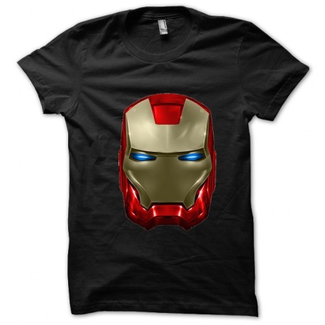 Shirt noir casque Iron Man 2 pour homme et femme