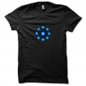 Shirt noir Arc Réactor Iron Man pour homme et femme