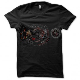 Shirt noir Iron Man Jarvis pour homme et femme