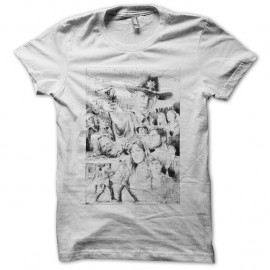Shirt Walkin Dead fan art blanc pour homme et femme