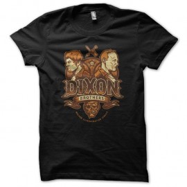 Shirt Walkin Dead Dixon Brothers noir pour homme et femme