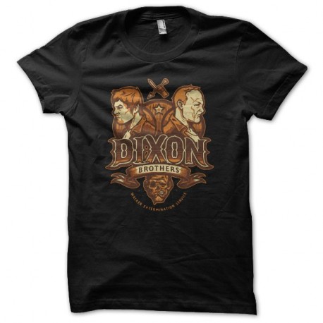 Shirt Walkin Dead Dixon Brothers noir pour homme et femme