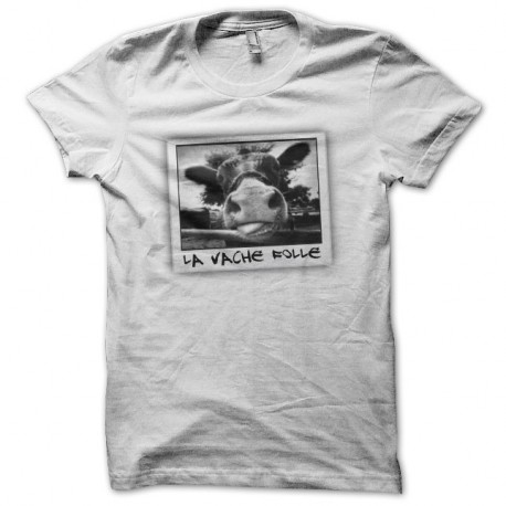 Shirt La vache Folle blanc pour homme et femme