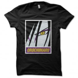 Shirt Naruto Orochimaru parodie Obey noir pour homme et femme