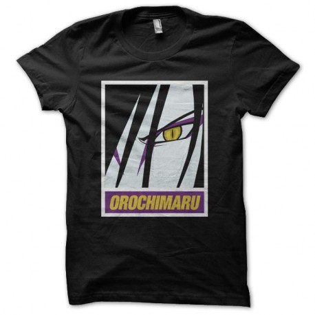 Shirt Naruto Orochimaru parodie Obey noir pour homme et femme