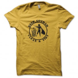 Shirt Keep Gotham Clean & Tidy jaune pour homme et femme