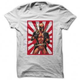 Shirt Deadpool sur le drapeau blanc pour homme et femme