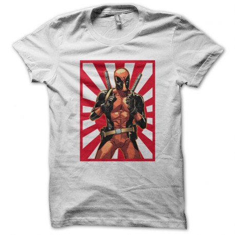Shirt Deadpool sur le drapeau blanc pour homme et femme
