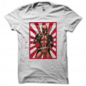 Shirt Deadpool sur le drapeau blanc pour homme et femme