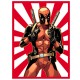 Shirt Deadpool sur le drapeau blanc pour homme et femme