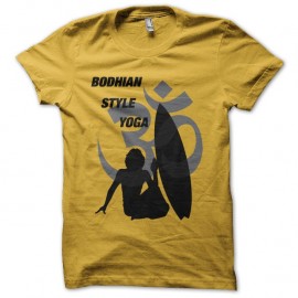 Shirt Point Break parodie Brice de Nice Bodhi yoga jaune pour homme et femme