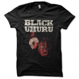 Shirt Black Uhuru artwork noir pour homme et femme