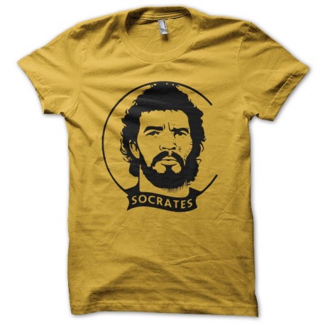 Shirt Socrates hommage jaune pour homme et femme