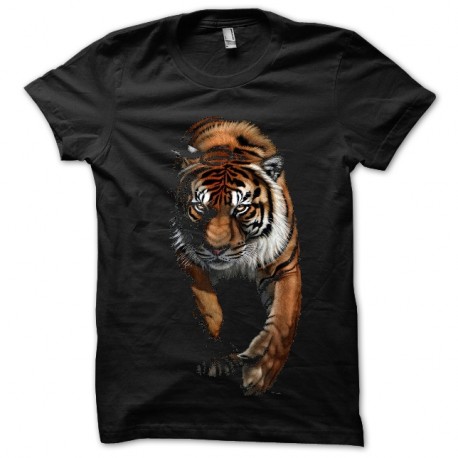 Shirt noir Tiger pour homme et femme