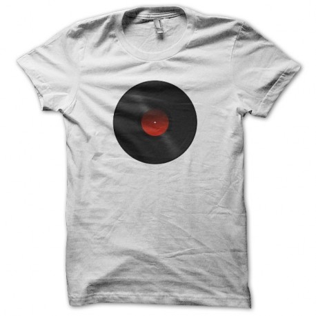 Shirt DJ Vinyl Record blanc pour homme et femme