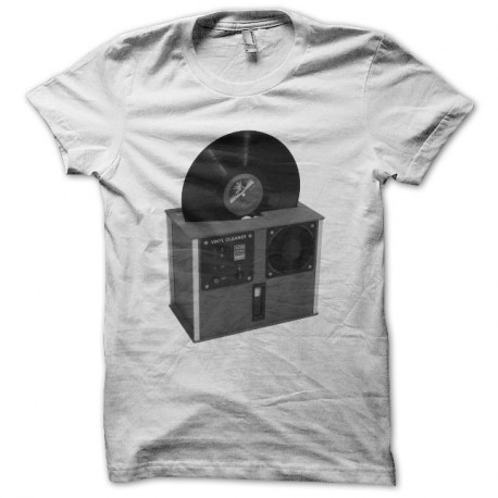 Shirt DJ Vinyl Cleaner blanc pour homme et femme