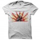 Shirt Ultraman drapeau japonais blanc pour homme et femme