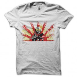 Shirt Ultraman drapeau japonais blanc pour homme et femme