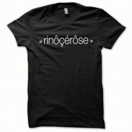 Shirt Rinoçerose blanc/noir pour homme et femme