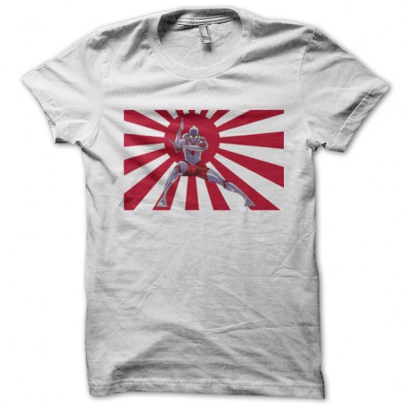 Shirt Ultraman drapeau du soleil levant blanc pour homme et femme