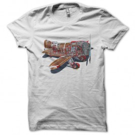 Shirt carcasse d'avion blanc pour homme et femme