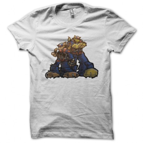 Shirt chats rappeurs blanc pour homme et femme