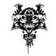 Shirt tatouage de samourai en blanc pour homme et femme