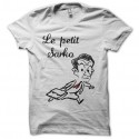 Shirt Le petit nicolas parodie Sarkozy blanc pour homme et femme