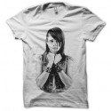 Shirt Nakadia DJ techshirt halftone blanc pour homme et femme