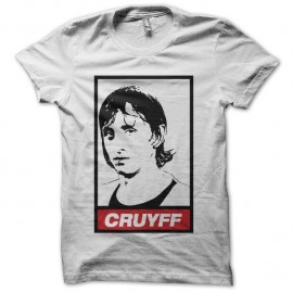 Shirt Johan Cruyff parodie Obey blanc pour homme et femme