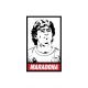 Shirt Diego Maradona parodie Obey blanc pour homme et femme