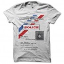 Shirt La cité de la peur Commissaire Bialès carte de police blanc pour homme et femme