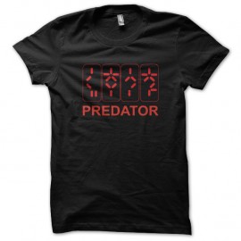 Shirt Predator le compteur noir pour homme et femme