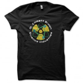 Shirt Doc Emmet Brown Science Industries noir pour homme et femme