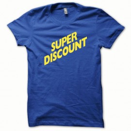 Shirt Super Discount jaune/bleu royal pour homme et femme