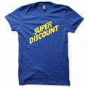 Shirt Super Discount jaune/bleu royal pour homme et femme