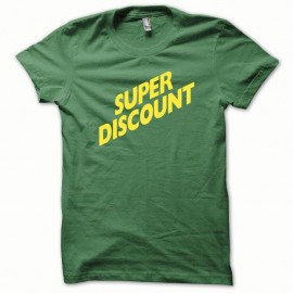Shirt Super Discount jaune/vert bouteille pour homme et femme