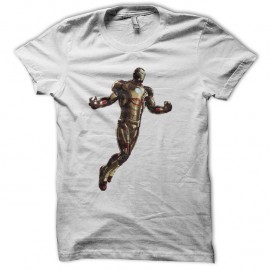 Shirt Ironman armure 42 blanc pour homme et femme