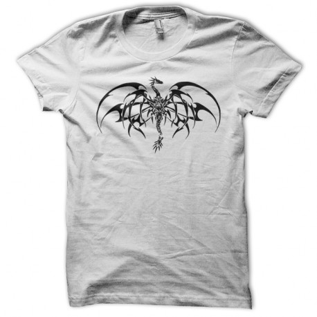 Shirt Skull dragon tatouage blanc pour homme et femme