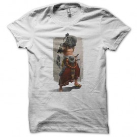 Shirt samourai humanoide blanc pour homme et femme