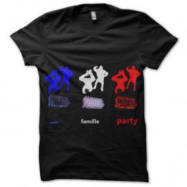 Shirt travail famille party noir pour homme et femme