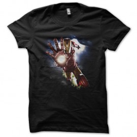 Shirt Iron man fameuse posture noir pour homme et femme